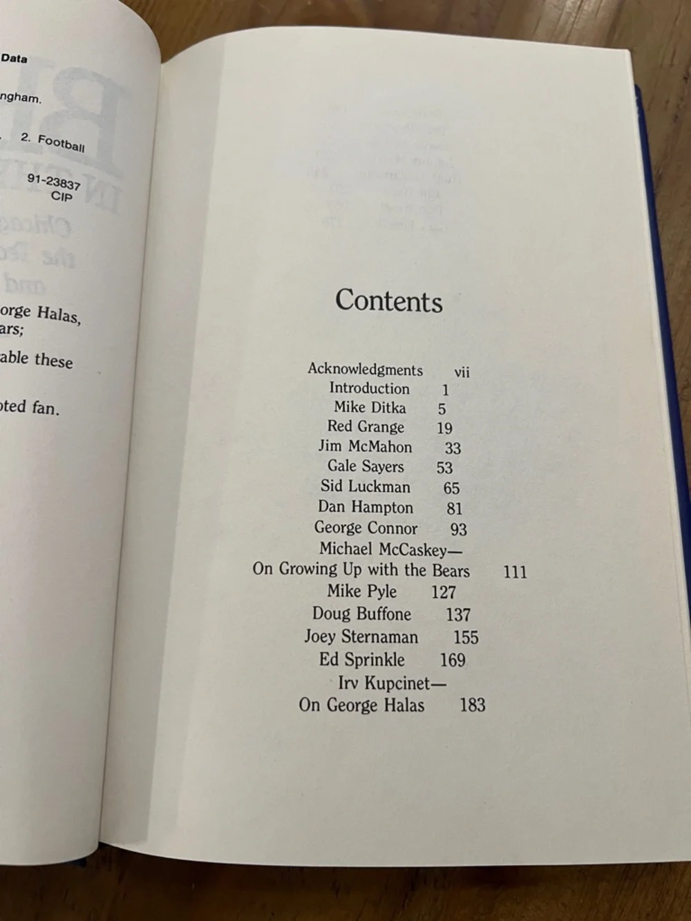 BEARS In Their Own Words Book Chicago Bears Great talk about team & their lives